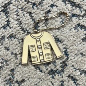 Chanel Cream Jacket Keychain